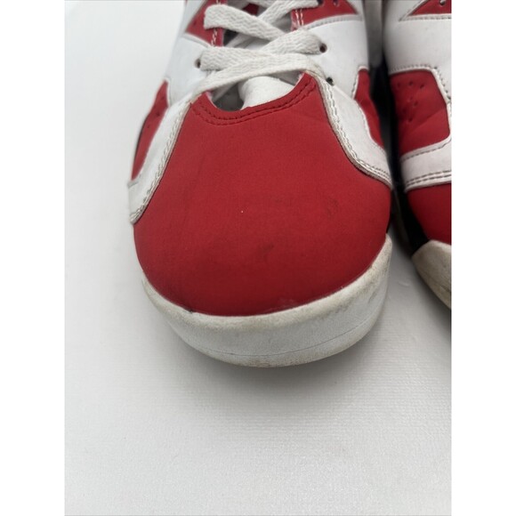 Preowned Nike Men’s Jordan 6 Retro Carmine Red White Sneakers 2014 Sz 10 US main image 8